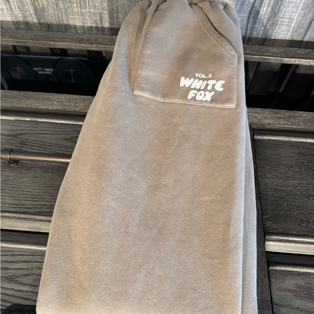 White Fox Boutique Gray Track Pants